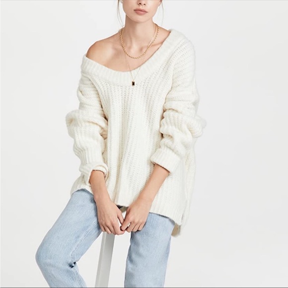 #33 New! Free People Blue Bell Chunky Oversized SweaterNWT - Picture 5 of 7